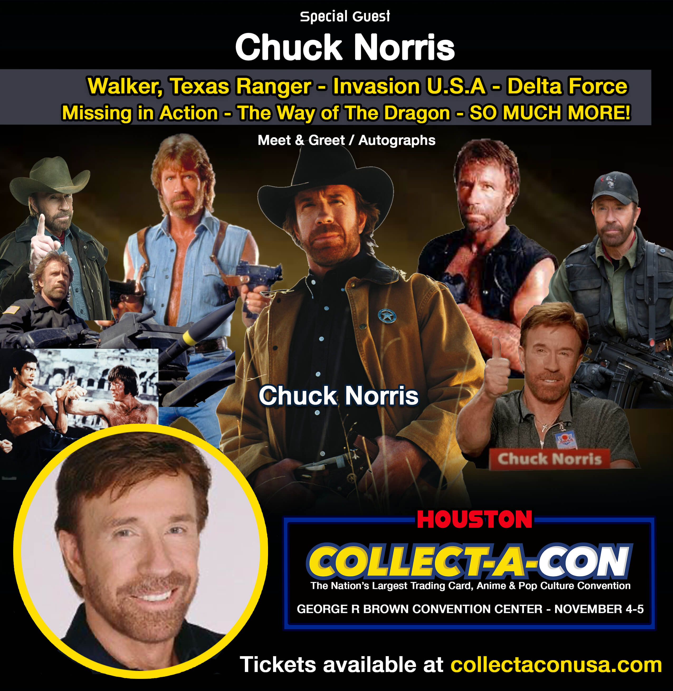 Chuck Norris Autographed “Walker Texas Ranger” Funko Pop JSA