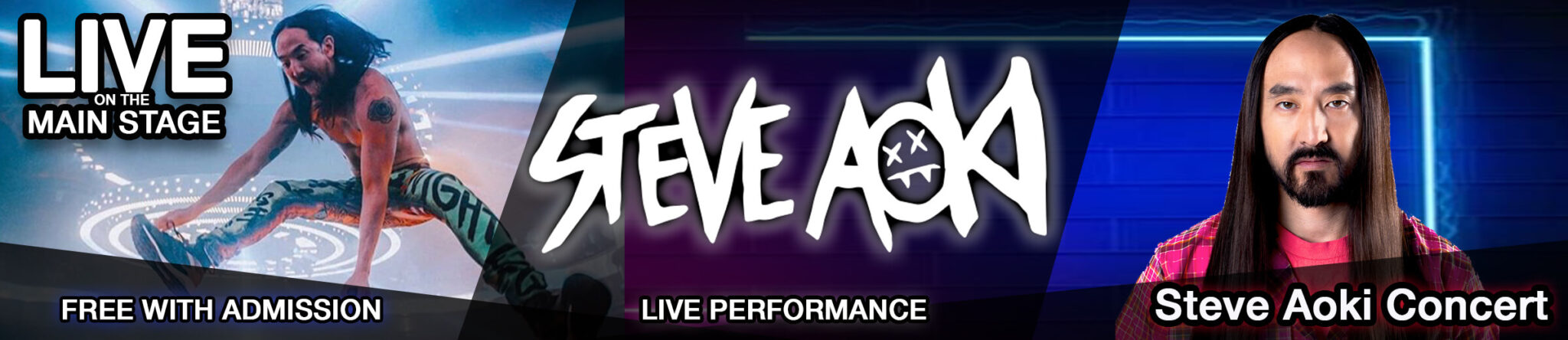 Steve Aoki live banner